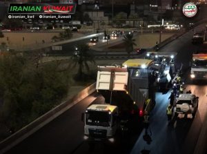 عملیات تعمیرات اساسی در بزرگراه چهارم