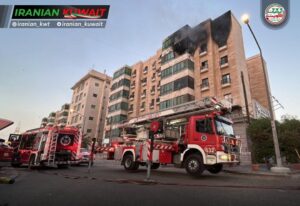 مصدومیت چندین نفر در آتش‌سوزی